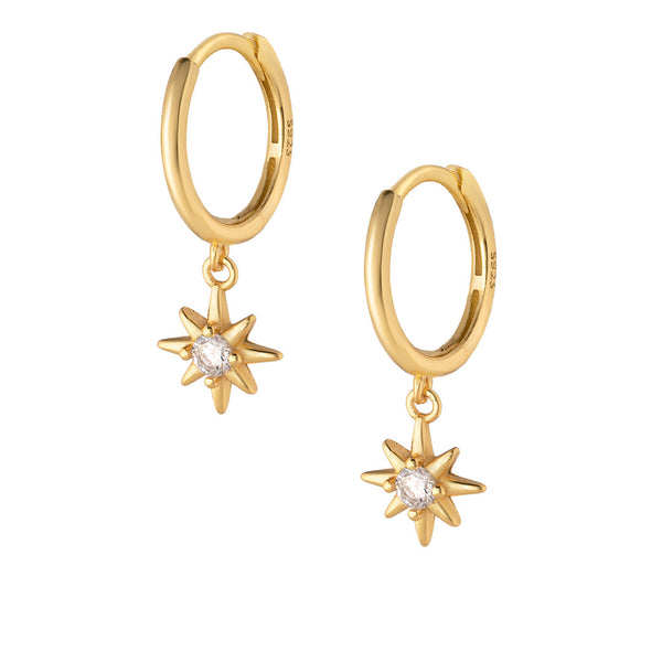 Veronica Hoop Earrings in Gold